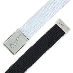Nike Boys' Single Web Belt (One Size, White/Black)