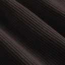 ZAFUL Men's Corduroy Shirts Solid Color 2025 Fall Half Button Long Sleeves Polo Shirt Casual Work Collared Shirt with Pocket (M)