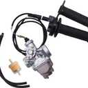 ALL-CARB Carburetor and Throttle Cable Handle Grip Replacement for Yamaha TTR125 TTR125LE TTR125E 2000 2001-2007