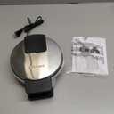 Cuisinart Waffle Maker, 1250W Round Classic Waffle Iron, 5-Setting Adjustable Browning Control, WMR-CANAS, Brushed Stainless