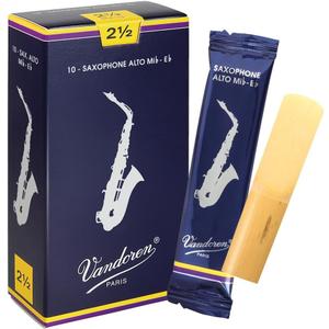 Vandoren SR2125 Alto Sax Traditional Reeds Strength 2.5; Box of 10