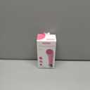 PRITECH Facial Cleansing Brush, Rechargeable Silicone Face Scrubber with Heat Massage End, Vibrating Exfoliator Scrubber for Deep Cleaning, Waterproof Face Brush for Women and Men (Pink)