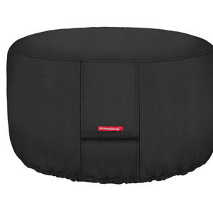 Porch Shield Fire Pit Cover - Waterproof 600D Heavy Duty Fade Resistant Round Patio Fire Bowl Cover Black
