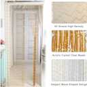 Acrylic Crystal Beaded Curtain 35.5x79inches 45 Strands Bead String Curtains Hanging Door Beads Wave Pattern Hanging Room Divider for Doorway Window Bedroom Home Decor