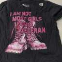 I Am Not Most Girls I Am A Veteran T-Shirt, XL