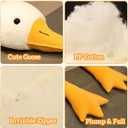 Srutirbo Giant Goose Stuffed Animal, 51.1 Inch Soft Goose Plush Pillow, Cute Duck Plush Toy Swan Plushie Doll Sleeping Hugging Pillows Gift for Girls Boys
