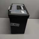 Storex Legal File Box with Organizer Lid Plastic Office File Storage Box for Letter and Legal Hanging Folders, 17.13 x 9.63 x 11 Inches, Black, 1-Count 