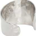 Robert Lee Morris Soho Hammered Cuff Bracelet (One Size, SILVER)