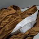 StangH Velvet Curtains 84 inches - Gold Brown Blackout Thermal Insulated Window Drapes for Living Room, Back Tab Luxury Home Decor Curtains for Bedroom Sliding Door, W52 x L84, 2 Panels