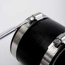 4 in ID Straight Silicone Hose Coupler with Stainless Steel Hose Clamps, 4 Silicone Coupling (102mm) High Temp 4-Ply Reinforced, 3inch Length