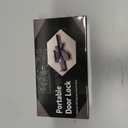 2 x Black Portable Door Lock Home Security Door Locker Travel Lockdown Locks for Additional Safety and Privacy Perfect for Traveling Hotel Home Apartment College (1 Pack)