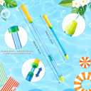Leitee 36 Pcs 21.3 Crayon Water Guns Tube Squirters Suction Gun Water Shooter for Adults Beach and Pool Squirt for Summer Pool Party Game