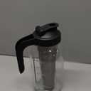 Cold Brew Coffee Maker Pitcher, 64 Oz Heavy Duty Glass Mason Jar Pitcher with V-shaped Pour Spout Handle Lid,Stainless Steel Filter for Iced Coffee,Iced tea,Fruit Drinks,lemonade - Black