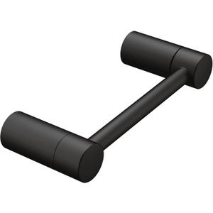 Moen Matte Black Align Pivoting Double Post Modern Toilet Paper Holder, YB0408BL