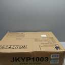 Burl Finish Nightstand with Charging Station - Farmhouse Bedside Table with USB & 2 Outlets, Night Stand with Drawer and Large Open Shelf, Vintage Dresser for Bedroom, 1 Drawer