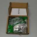 Chibery 4 Pack 9/16" Overlay 4D Concealed Hinges for Face Frame Door, Soft Close On/Off Switch, Self Closing, 105 Open Angle Concealed Stainless Steel Hinges for Framed Cabinet, Satin Nickel