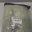 Sage Green Linen Curtains Pinch Pleated 84 Inches Long for Living Room Bedroom Pleat with Rings Back Tab Semi Sheer Curtains 84 Inch Length 2 Panels Set Light Filtering Farmhouse Drapes Light Green