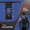ZELUS Weighted Vest Men, 45lbs Adjustable Weight Vest with 10/16/20 removable Iron Weights and Reflective Strips, No-Bounce Design for Strength Training, Running, HIIT & Calisthenics, Black, 45LB