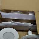 Jolux 6-Pack 5/6" LED Can Lights Retrofit Recessed Lighting,12W=60W,5000K Daylight,800 Lumens,Dimmable Can Lights,Damp Rated,Simple Installation Adjustable Retrofit Downlight,ETL,Bevel Trim