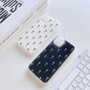 For iPhone 15 Case Cute Pattern Simple Phone Cases Wear IMD Slim Protection Crove for Women Girls-White Cross