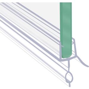 Frameless Shower Door Sweep Shower Door Bottom Seal for 3/8" Glass,36" Long, Glass Shower Door Seal Strip,Clear Vinyl