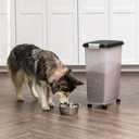 IRIS USA Dog Food Storage Container, Up to 38 lbs, Black, Made in USA
