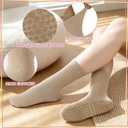 Striped Pilates Socks with Grips for Women