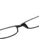 PROFLEX SpareSpecs Reading Glasses (value 5 pack) - lightweight, impact resistant, scratch resistant, bendy, flexible, anti-slip, unisex (mens + womens) (Oval; BLK; +3.5) (Black)