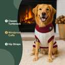 Dog Sweater Knitted for Small to Large Dogs Boy Girl, Classic Turtleneck Dog Christmas Sweaters, Warm & Soft Pet Clothes for Winter (Love Red, L)