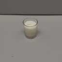 Set of 12 White Votive Candles Clear Glass Filled Unscented Soy Wax Candle for Home Dcor Spa Weddings Birthday Holidays Party and DIY