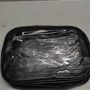 5PCS Diaper Bag Organizer Pouch Set, TSA Approved Toiletry BagClear Waterproof TPU Makeup Bag Set Travel Organizer Bags for Women and Kids (Black)