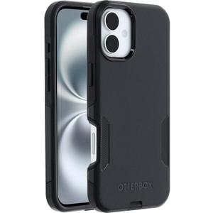 OtterBox iPhone 16 Phone Case Commuter Series - Slim, Rugged, Dual-Layer Protection, MagSafe Compatible, Shock-Absorbing, Drop Resistant - Non-Retail Packaging - Black