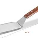 Bellemain Stainless Steel Spatula | Heavy Duty Turner with Beveled Edges & Hardwood Handle | Large Metal spatula for Cast Iron Skillet, Flat Top Grill | Griddle Scraper | Hamburger