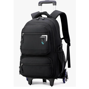 Rolling Backpack for Boys Backpack with Wheels for Kids Roller Laptop School Bag Trolley Bookbag