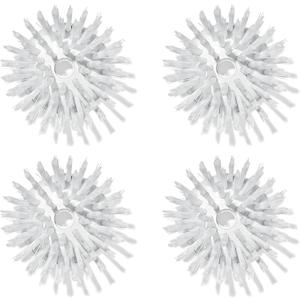 OXO Good Grips Soap Dispensing Palm Brush Refills  4-Pack, Brush Head Replacement, Dish Brush Head Replacement, Scrub Brush Replacement Heads, Dispense soap on Demand
