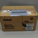 Torin 15.5" Plastic Storage Tool Box with Removable Tray,Small Toolbox Organizer With Screw Box, Black/Yellow ATRJH-3015T