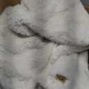 UGG Euphoria Plush Faux Fur Throw Blanket, Warm Fluffy Throw for Couch or Bed, Luxury Bedroom Decor, Christmas Fluffy Blankets, Machine Washable, 50-inch x 70-inch, White Snow