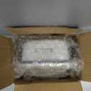 Suwimut Enamel Butter Dish with Lid for Countertop Refrigerator, Vintage White Butters Holder Tray, Black Rim Enameled Metal Covered Butters Keeper Container for East West Coast Butter Stick