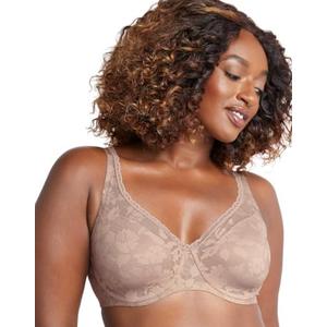 Bali Women's Lace Underwire Bra, Passion For Comfort Convertible Bra, Soft Lace Bras, 34DD
