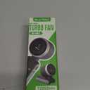 Portable Handheld Turbo Fan, 5 Gear Wind, Battery Operated, Up to 12 Working Hours, 3 IN 1 Hand Fans with Air Turbo Tech Cooling Fan for Outdoor Activities, Travel, Beach (Black)