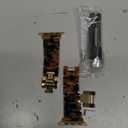 MACHETE Compatible with Apple Watch Band Stainless Steel Buckle Strap Acetate Resin iWatch Band for Ultra 2 1 Series 9/8/7/6/5/4/3/2/1/SE Women Men