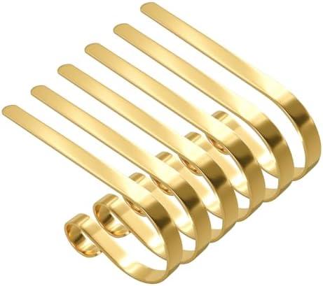 Ginbel Direct 5 Pack Christmas Stocking Holders Mantel Stocking Hanger Christmas Decoration Supplies