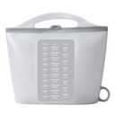 Large 85oz Silicone Microwave Steam Sterilizer Bag for Baby Bottle, Breast Pump Parts Other Toddler Accessories, Portable Travle Reusable Sterilizing Storage Bag, Cooking Bag for Vegetables