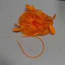 New Orange Fascinator Hatinator With Clip Headband