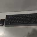 Lenovo 510 Wireless Keyboard & Mouse Combo, 2.4 GHz Nano USB Receiver, Full Size, Island Key Design, Left or Right Hand, 1200 DPI Optical Mouse, GX30N81775, Black