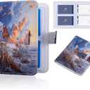 Butterfly Card Book Holder Organizer for Women,Colorful Business Card Holder,PU Leather Business Card Case Color Printing Pattern Stylish Name Card and Credit Card Holder (CelestialFlutter)