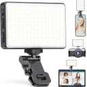 150 LED Phone Light, Selfie Light for iPhone/Phone/iPad/Camera, 5500Mah Rechargeable Portable Lights, 3 Lighting Adjustment Modes, Selfie Lights for Photography/TikTok/Vlog/Video (Black)