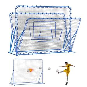 8x6FT Dual-mode Soccer Goal & Rebounder Net, Premium Durability for Intense Shooting Training, Quick-Switch Angle Soccer Training for Control, Passing Practice, Easy Setup Soccer Gifts for Kids Teen Adult