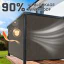90% Sun Shade Cloth, Kesfitt 12x20FT Garden Shade Cover with Reinforced Grommets, Mesh Tarp Sun Privacy Screen for Greenhouse, Plant, Pergola, and Backyard Patio Sunshade