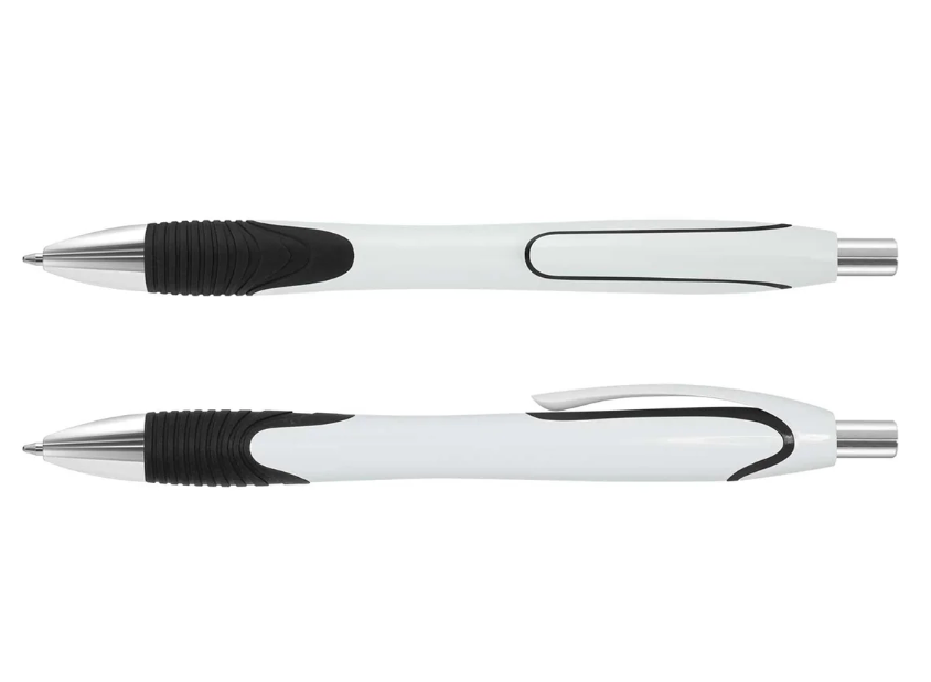 Sikao Pens Bulk, 60 Pack Gripped Slimster Ballpoint Pens -Luxe Metallic